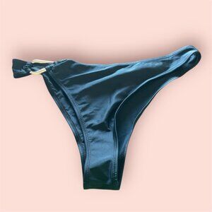 SHEIN Black Bikini Bottom with Gold Accent size XL (NWOT)